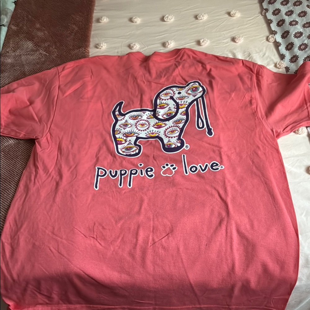 NWT XL Evil Eye Puppie Love Tee